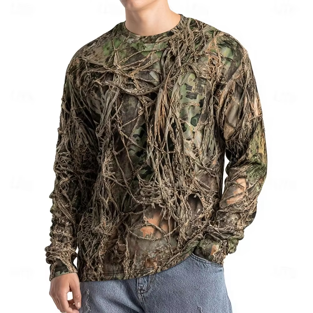 3D Printing Service - Men's Camo Animal Print Long Sleeve,3D