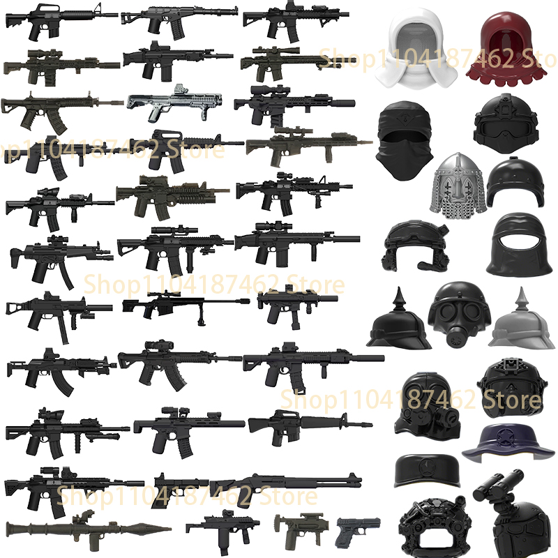 3D Printing Lego Bricks - Military Soldiers Figure Equipment Building Blocks
