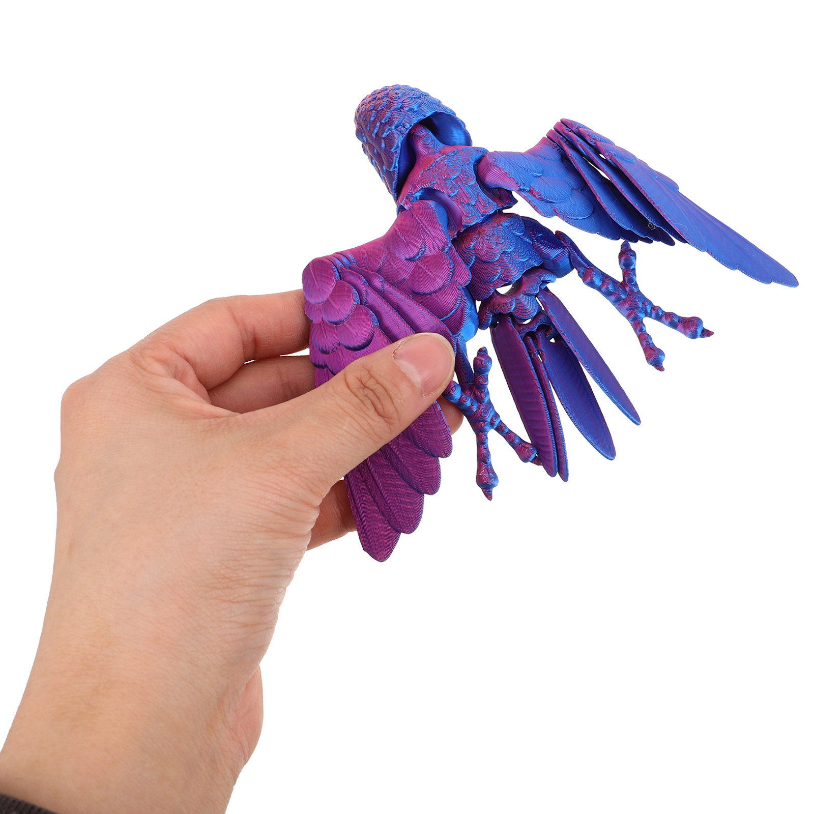 3D Printing Desk - 3D Printed Articulated Parrot Statue Realistic