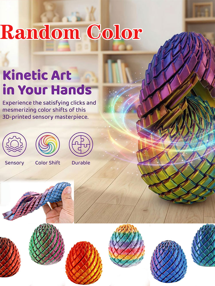 3D Printing Egg - 3D Printed Twisted Dragon Egg Toy,