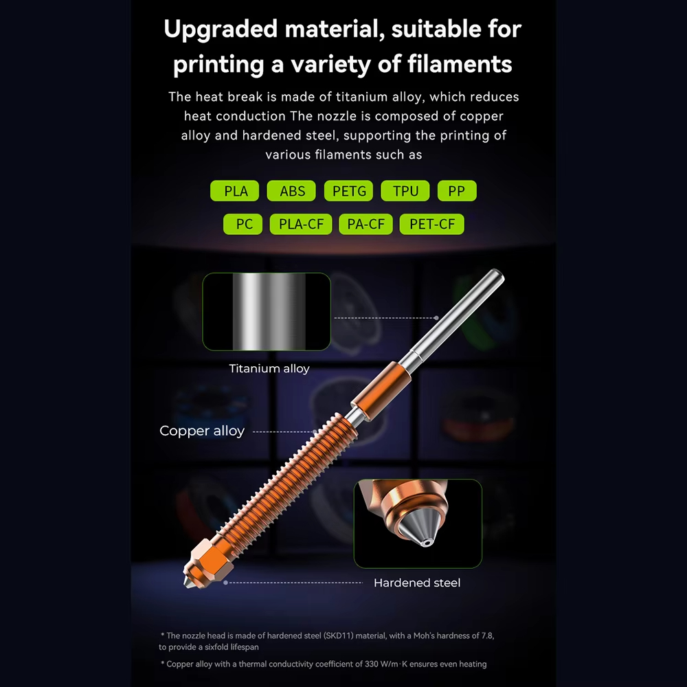 Unicorn Hardened Steel Nozzle  - Nozzle 0.4Mm Hardened avaliação e preço