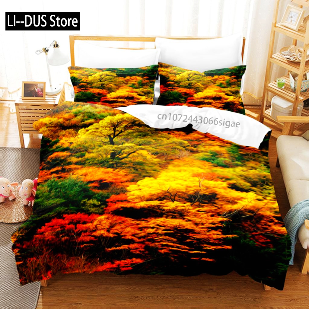 Landscape Painting Bedding Set - 3D Printing House avaliação e preço