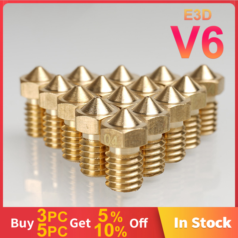 Wholesale E3D V6 V5 3D Printer - 3D Printer Nozzle Brass avaliação e preço
