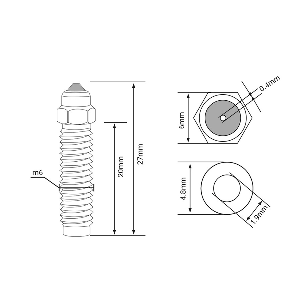 24V 60W Hotend Kit For Elegoo  - 3D Printing Elegoo avaliação e preço