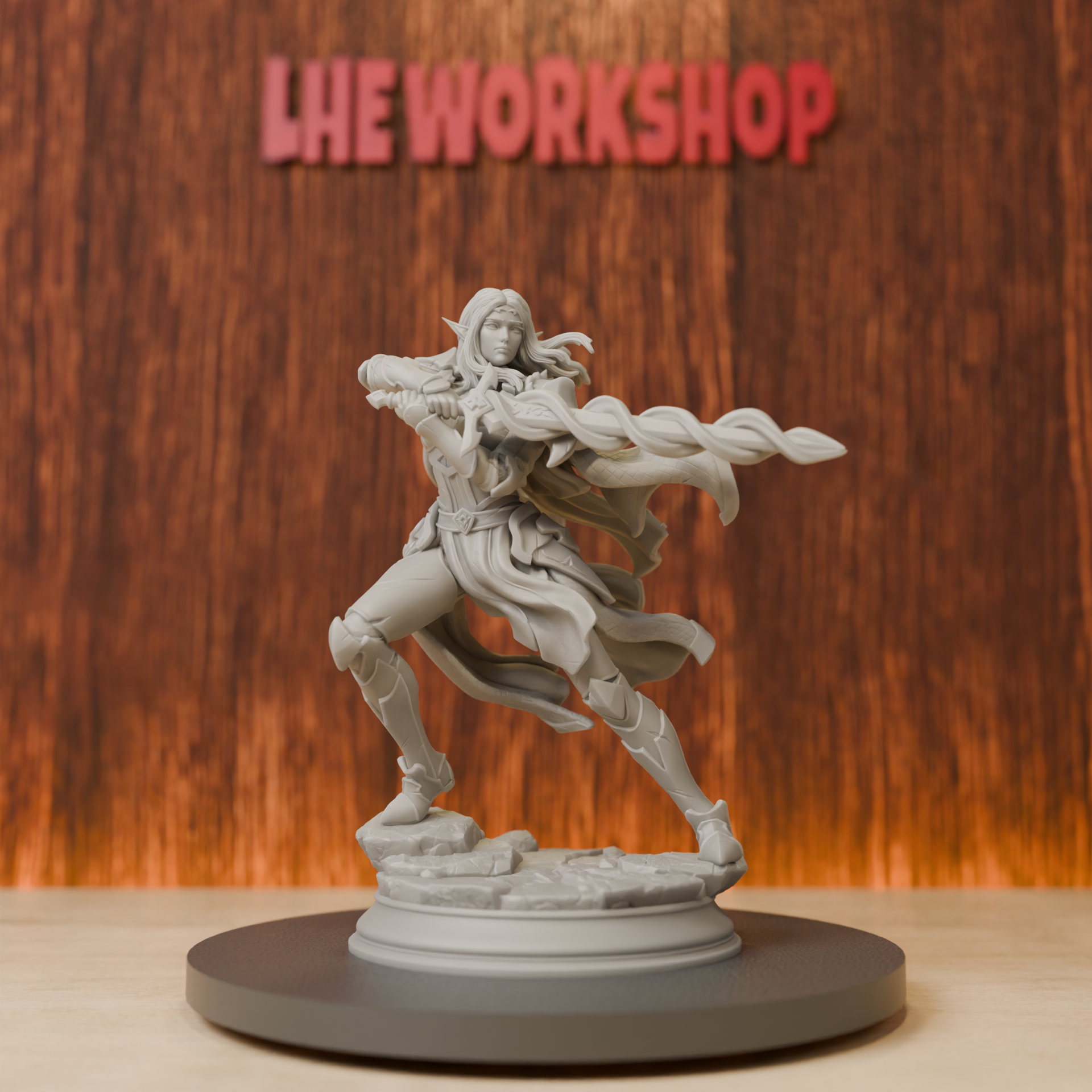 Female Elf Eldritch Knight Min - 3D Printing Apps avaliação e preço