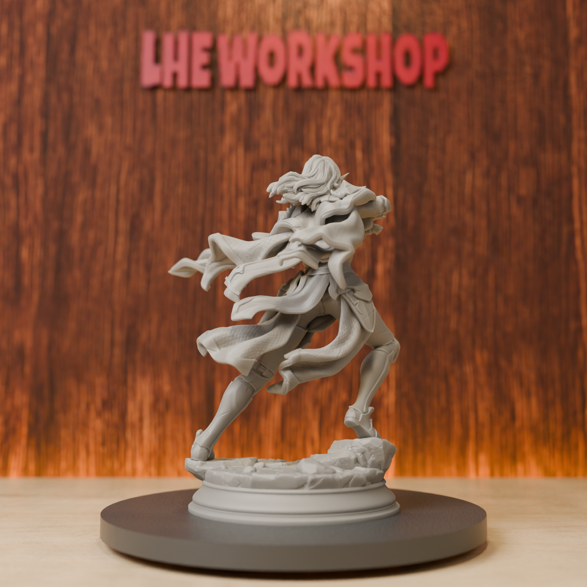 Female Elf Eldritch Knight Min - 3D Printing Apps avaliação e preço