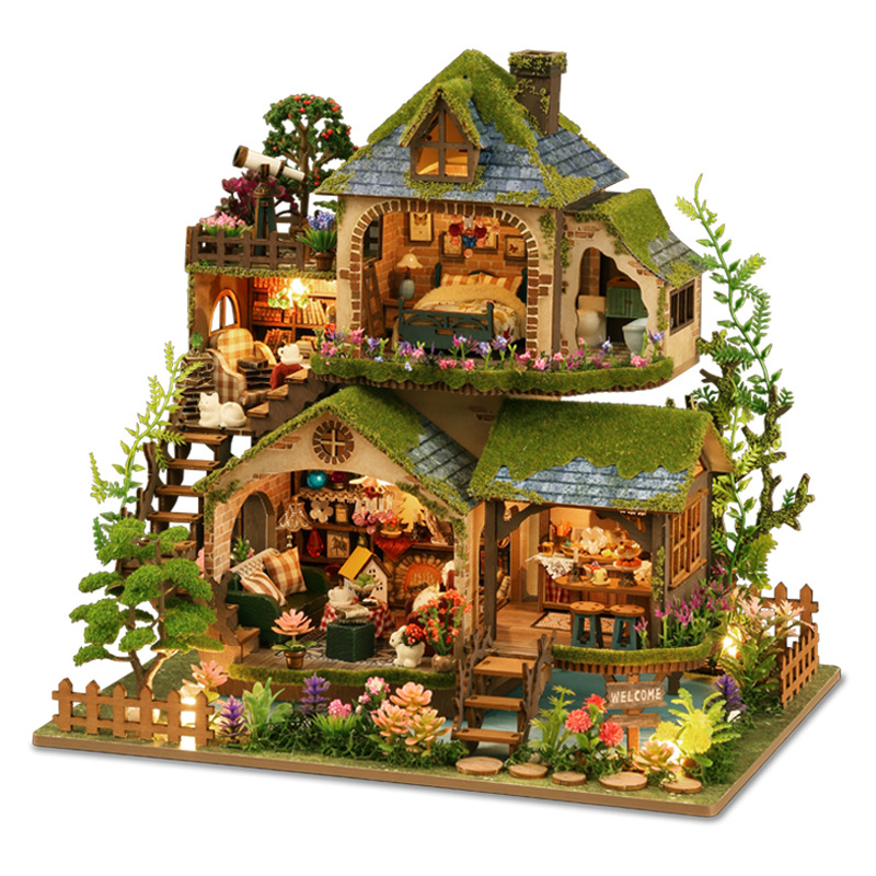 DIY Forest Castle Wooden Dollh - 3D Printing House avaliação e preço