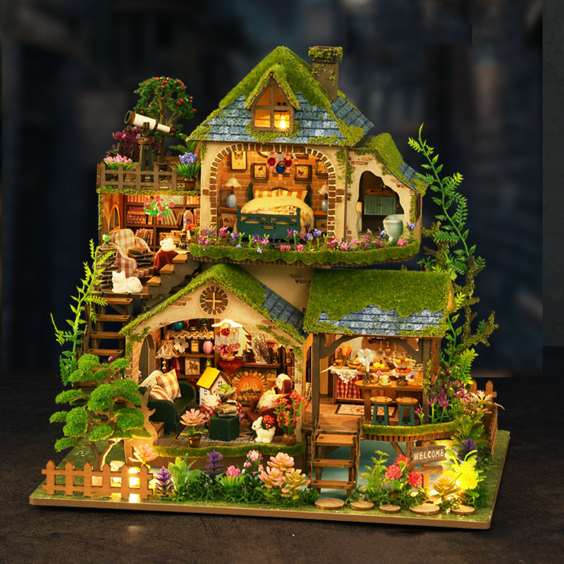 DIY Forest Castle Wooden Dollh - 3D Printing House avaliação e preço