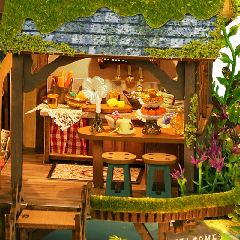 DIY Forest Castle Wooden Dollh - 3D Printing House avaliação e preço