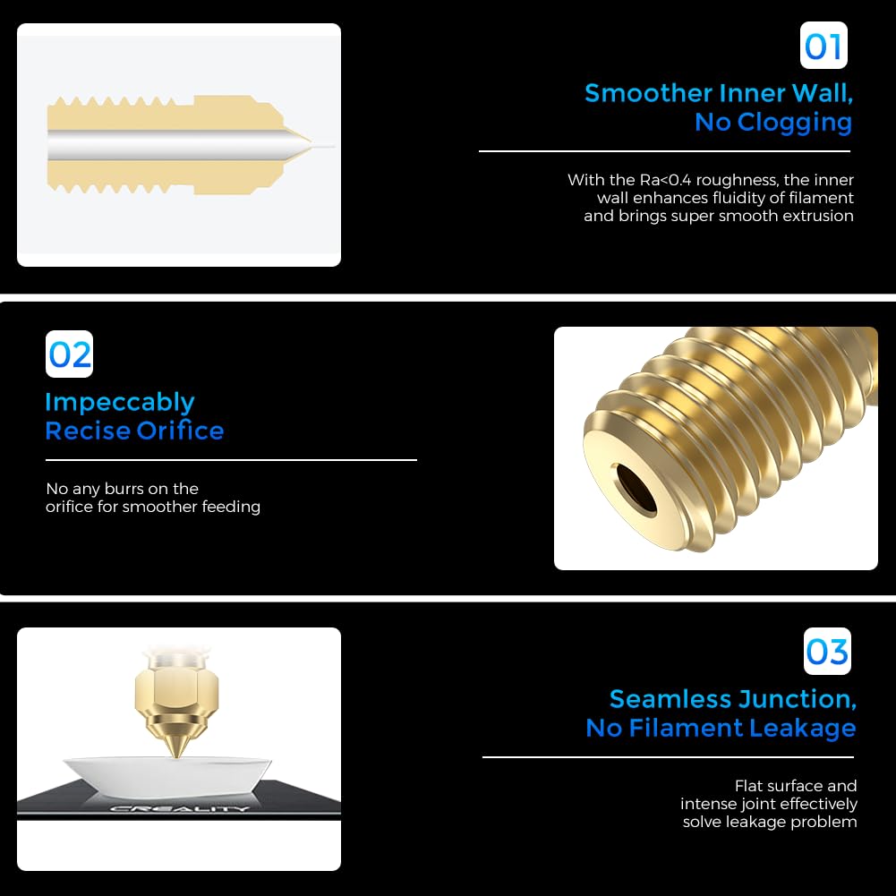 Official Creality Ender 3 V3 S - 3D Printer Nozzle Brass avaliação e preço