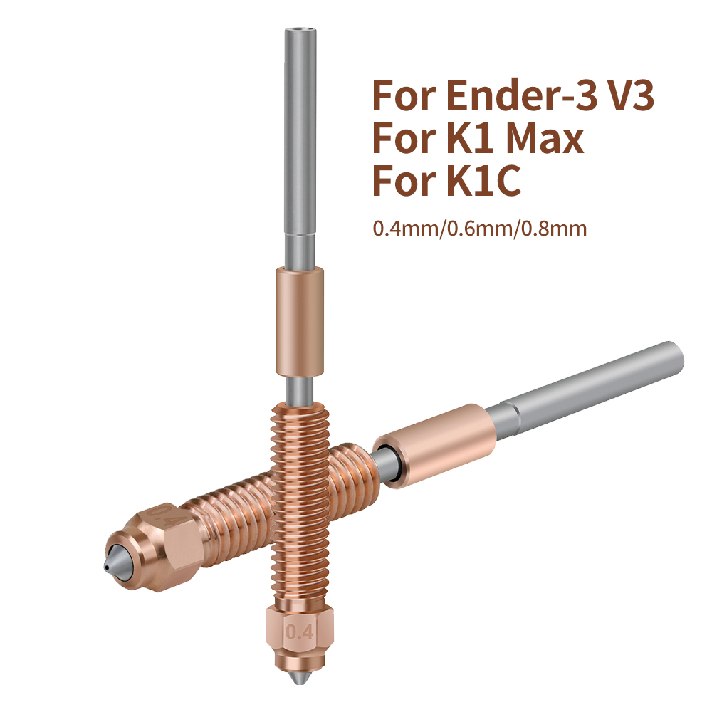 Upgraded For K1C Nozzle All-in - 3D Printer Nozzle Brass avaliação e preço