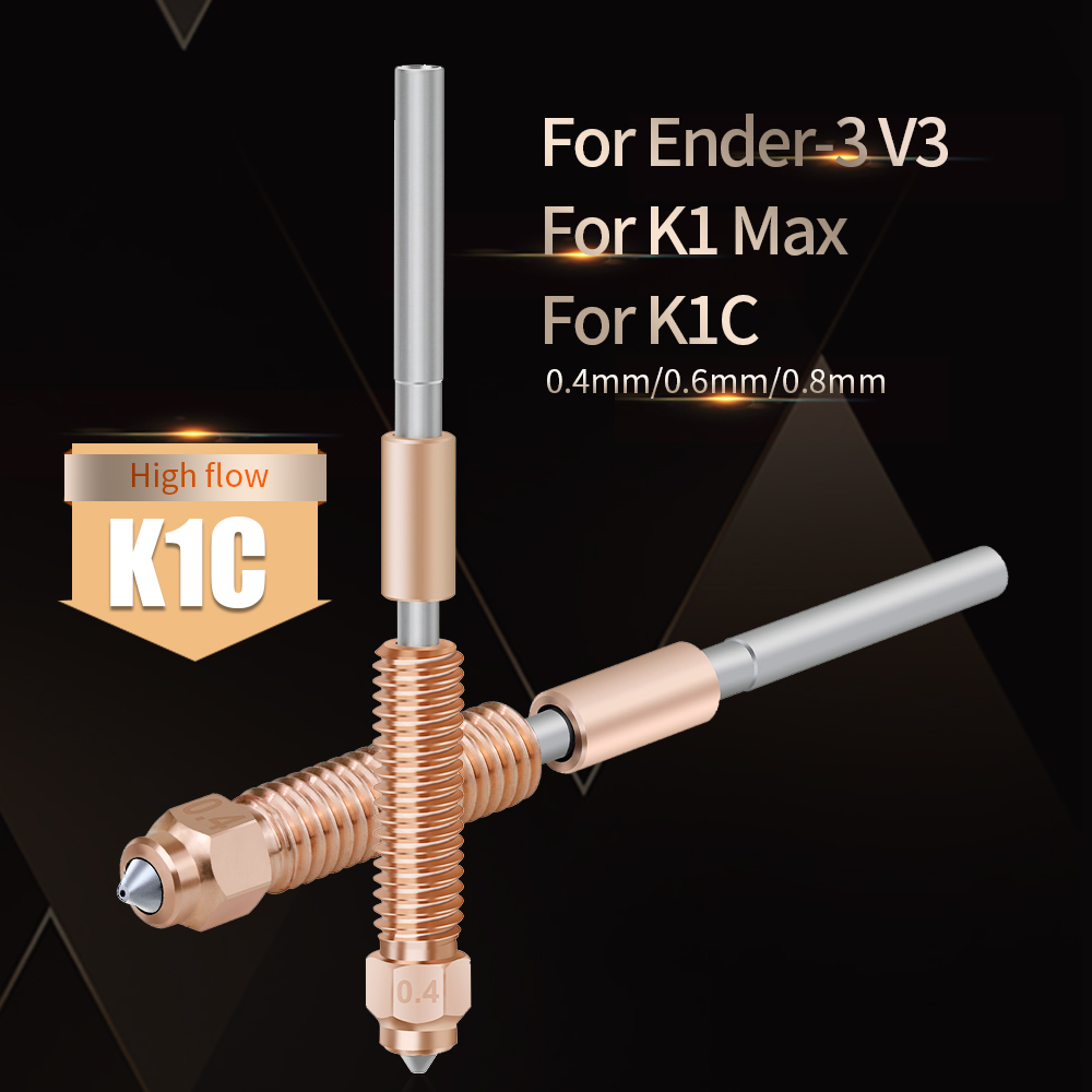 Upgraded For K1C Nozzle All-in - 3D Printer Nozzle Brass avaliação e preço
