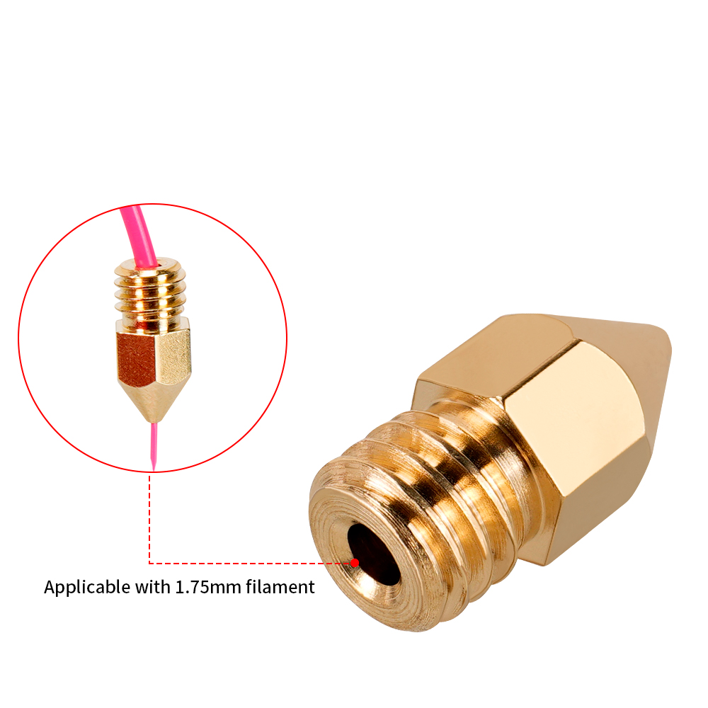 MK7 MK8 Nozzle 0.4mm 0.3mm 0.2 - 3D Printer Nozzle Brass avaliação e preço