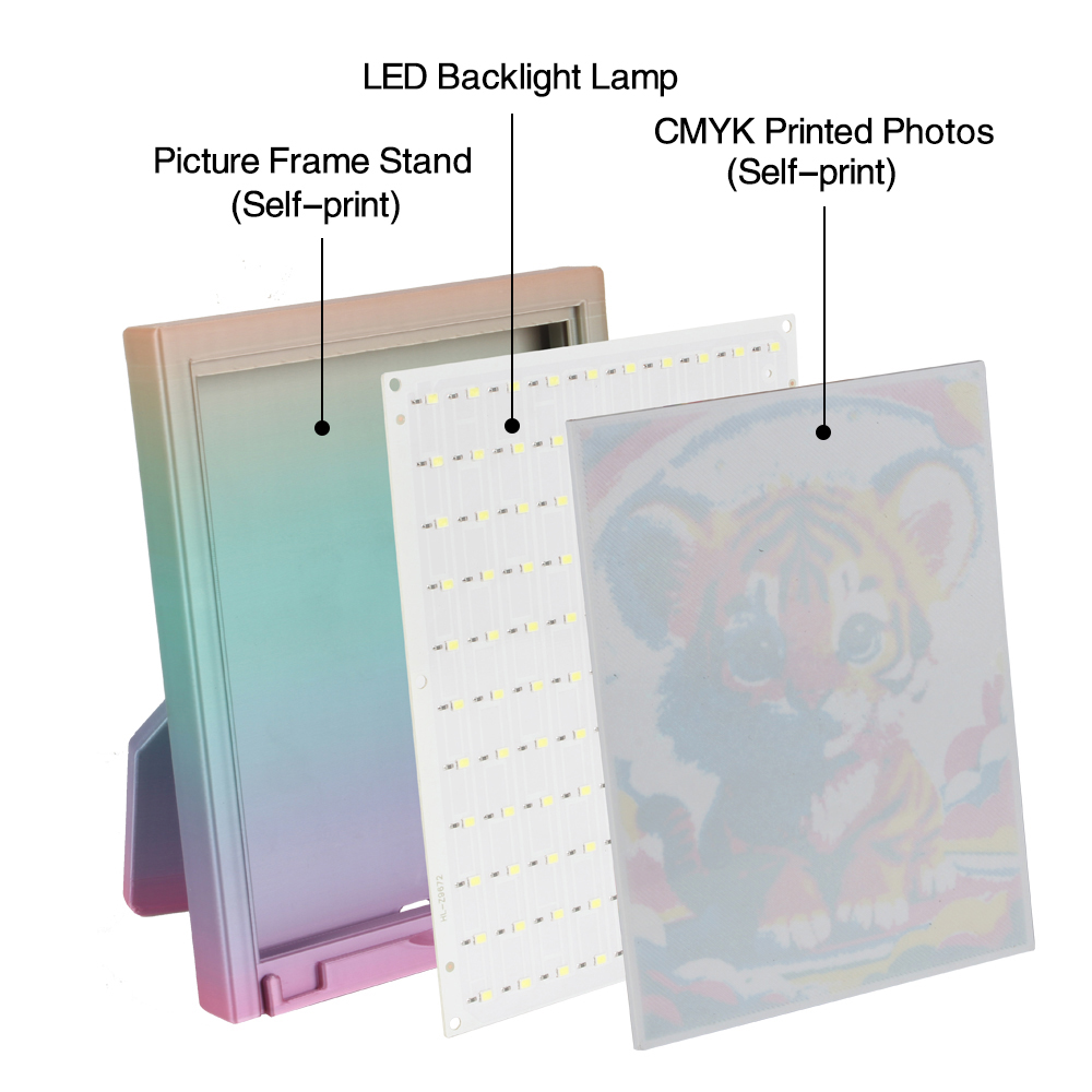 For Bambu Lab Lithophane Led P - 3D Printing Process avaliação e preço