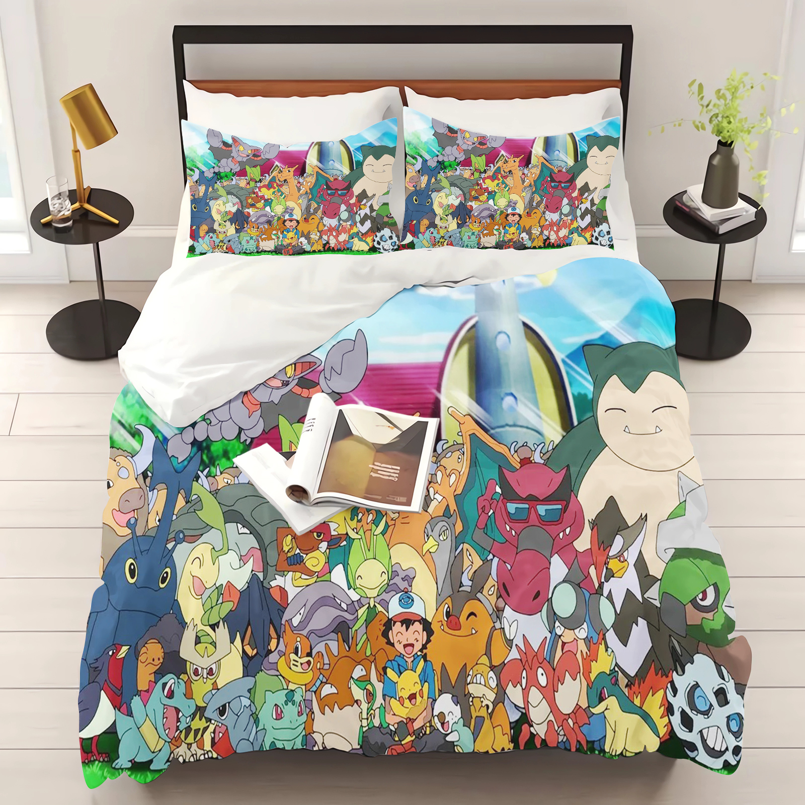 Pokemon Duvet Cover Set Comfor - 3D Printing House avaliação e preço