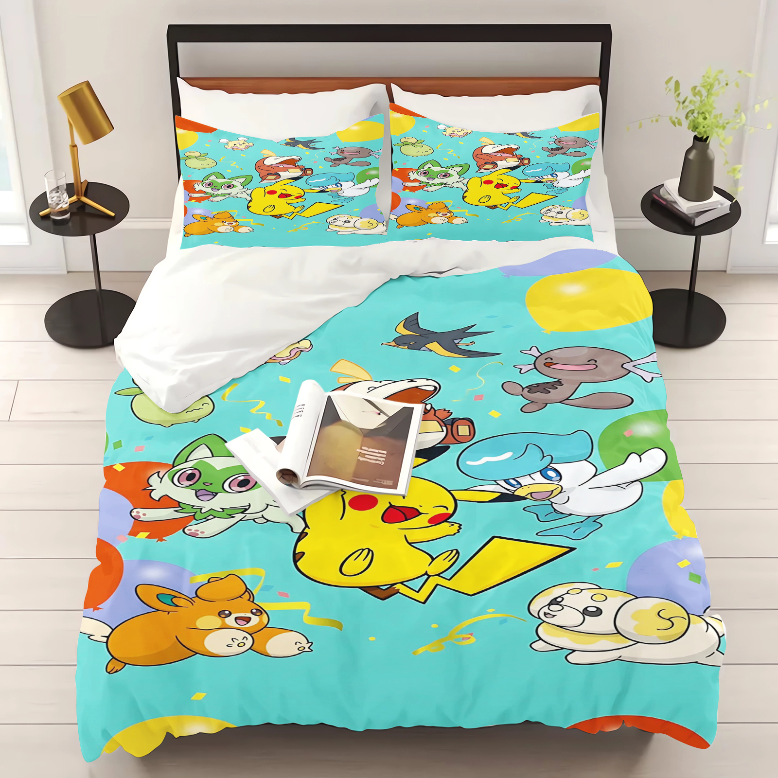 Pokemon Duvet Cover Set Comfor - 3D Printing House avaliação e preço