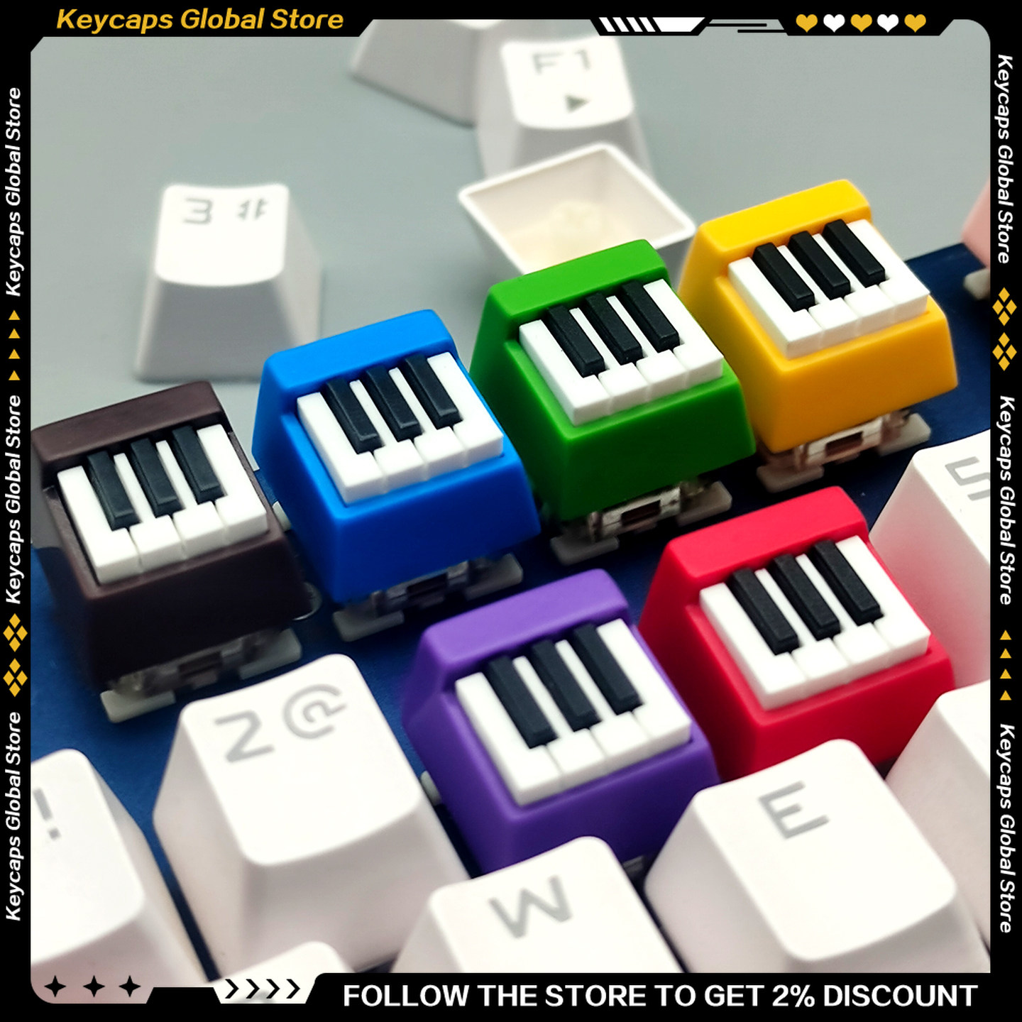 Piano Key Cute Aesthetic MX Cr - 3D Printing Keyboard Keys avaliação e preço
