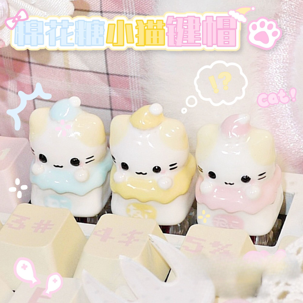 Kawaii Cat HelloKittys Keycaps - 3D Printing Keyboard Keys avaliação e preço