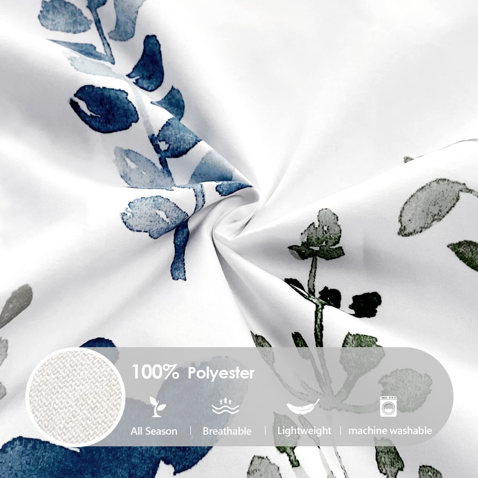 White Floral Three Piece Duvet - 3D Printing House avaliação e preço
