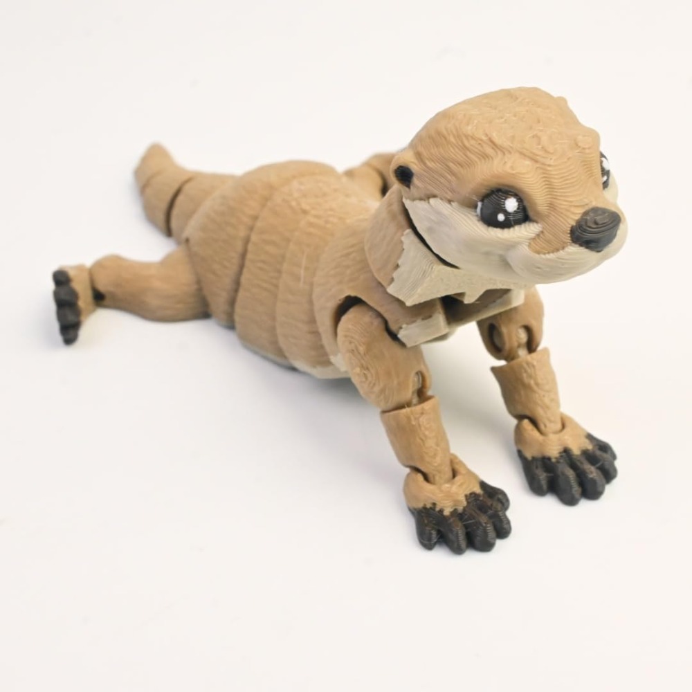 Cute 3D Printed Otter 3D Anima - 3D Printing Desk avaliação e preço