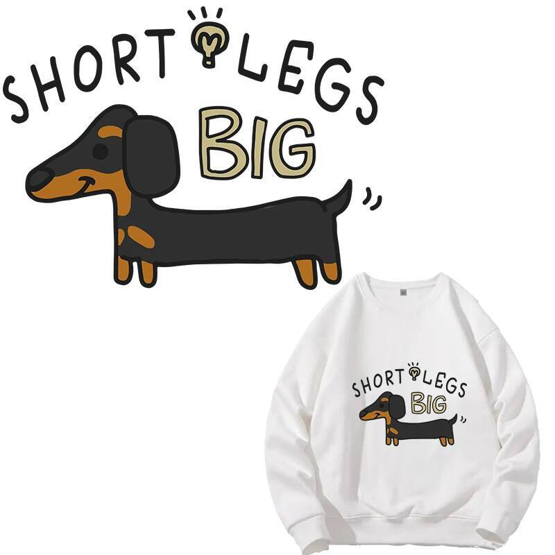 24.3cmX18cm Cartoon Dachshund  - 3D Printing On Fabric avaliação e preço