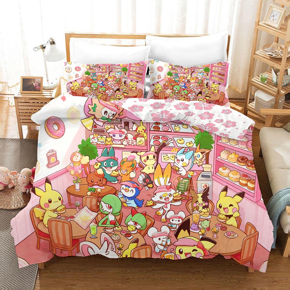 Pokemonzd Bedding Set Anime Pi - 3D Printing House avaliação e preço