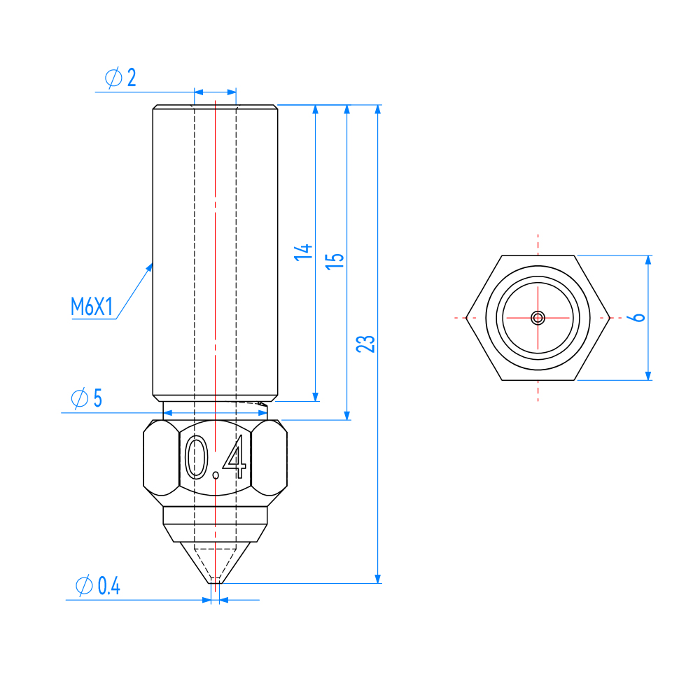Nozzle For Creality K1 K1 Max  - 3D Printer Nozzle Brass avaliação e preço
