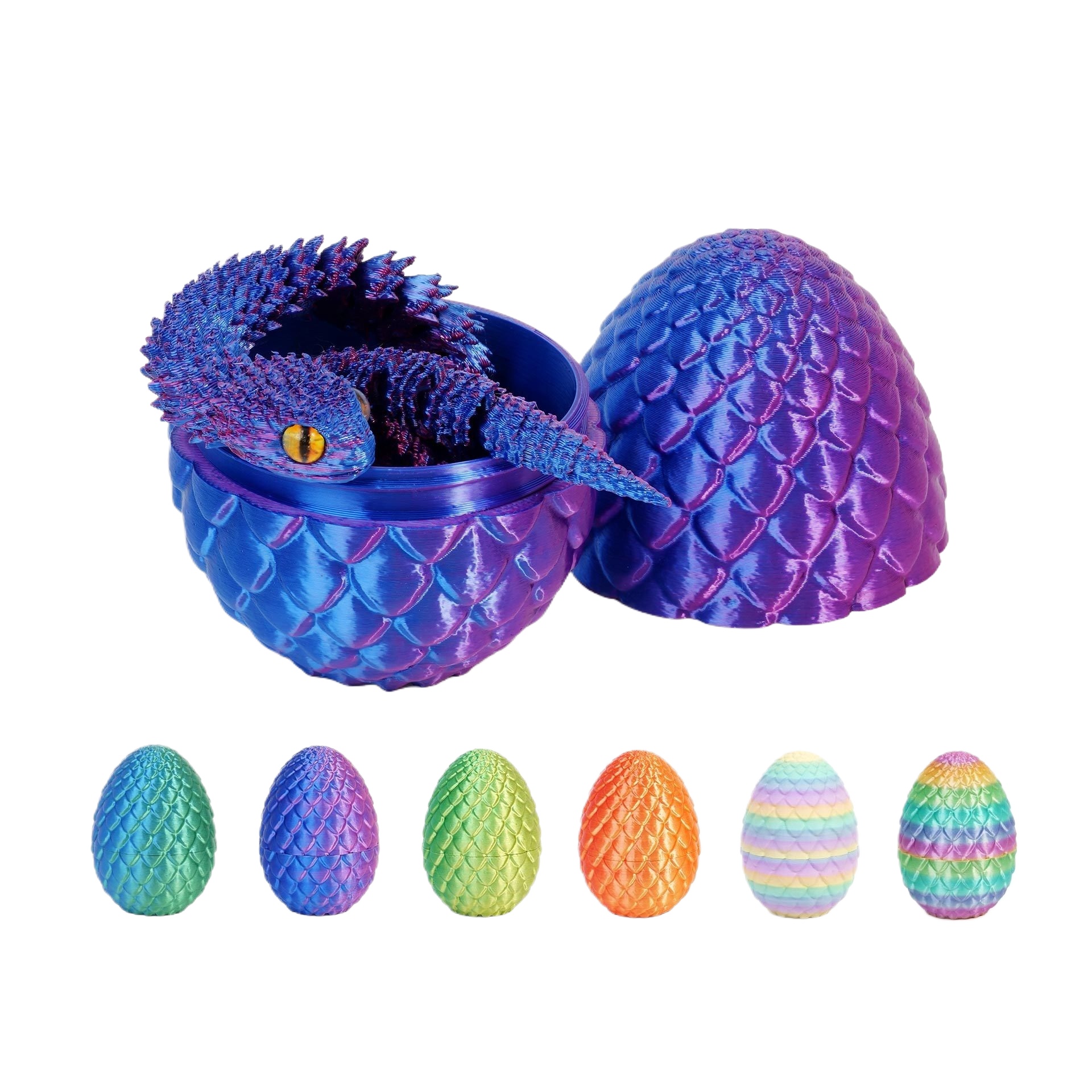 3D Printed Viper Snake Model w - 3D Printing Egg avaliação e preço