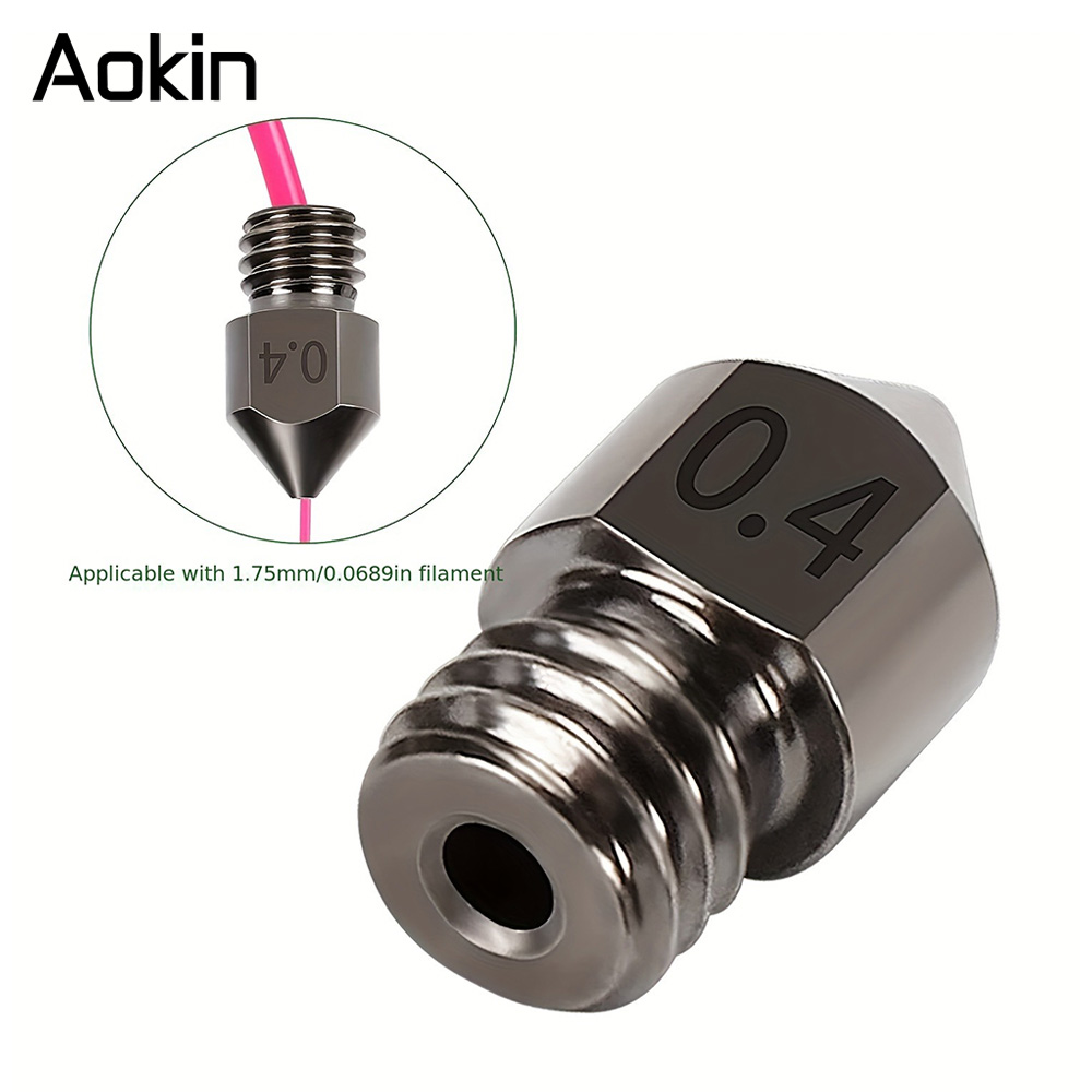 1/5/10PCS MK8 Nozzle Upgrade H - Nozzle 0.4Mm Hardened avaliação e preço