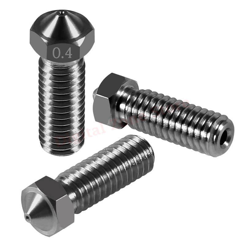 10pcs V6 Hardened Steel Volcan - Nozzle 0.4Mm Hardened avaliação e preço