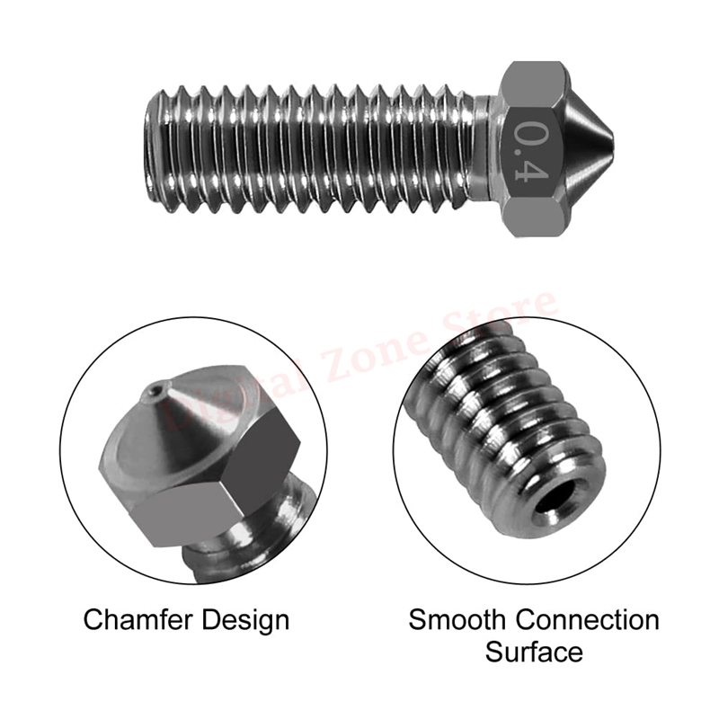 10pcs V6 Hardened Steel Volcan - Nozzle 0.4Mm Hardened avaliação e preço
