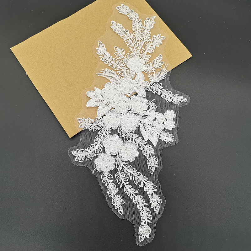 1Pc Beaded Flower Embroidery F - 3D Printing On Fabric avaliação e preço