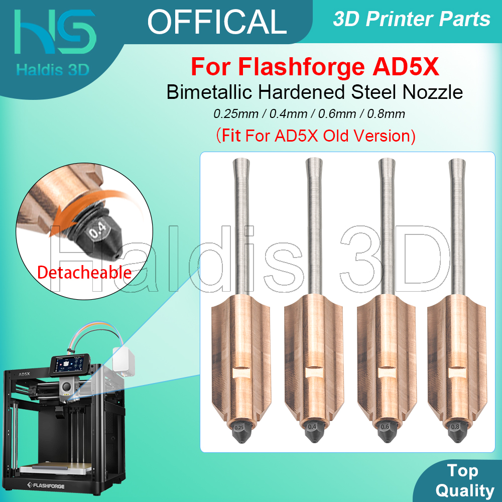 Bimetallic Nozzle For Flashfor - Nozzle 0.4Mm Hardened avaliação e preço