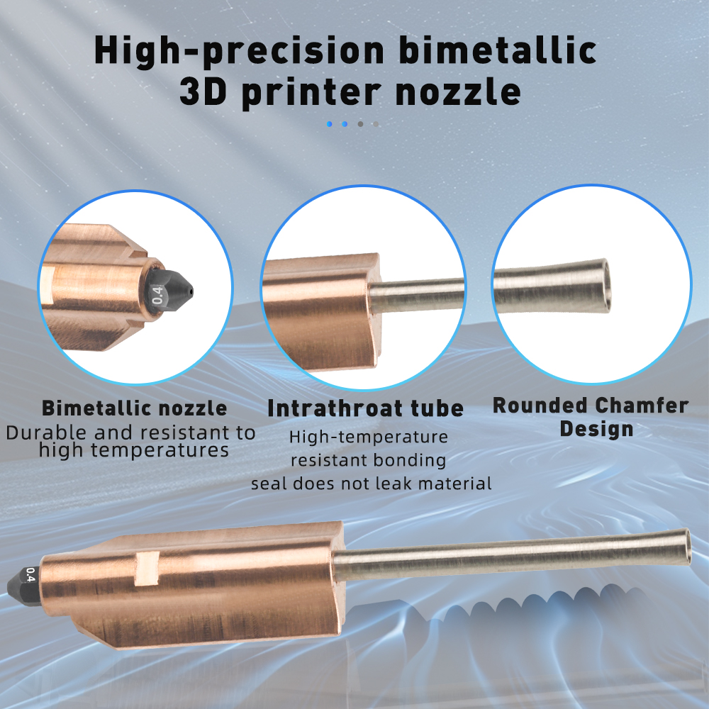 Bimetallic Nozzle For Flashfor - Nozzle 0.4Mm Hardened avaliação e preço