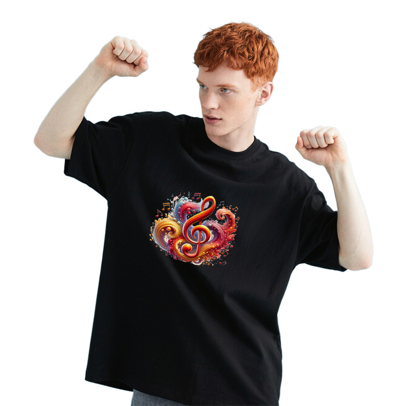 Color music symbols heat trans - 3D Printing On Fabric avaliação e preço