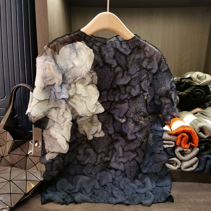 Miyake Pleated T-shirt 2025 Su - 3D Printing On Fabric avaliação e preço