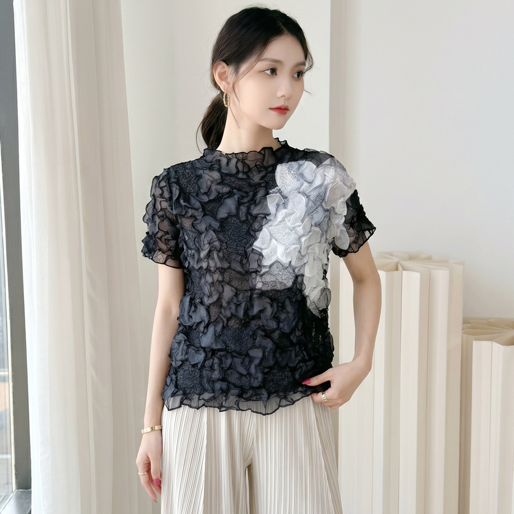 Miyake Pleated T-shirt 2025 Su - 3D Printing On Fabric avaliação e preço