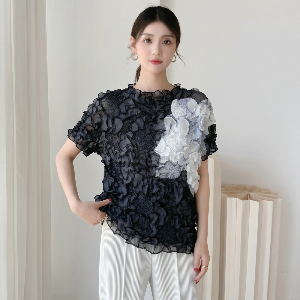 Miyake Pleated T-shirt 2025 Su - 3D Printing On Fabric avaliação e preço