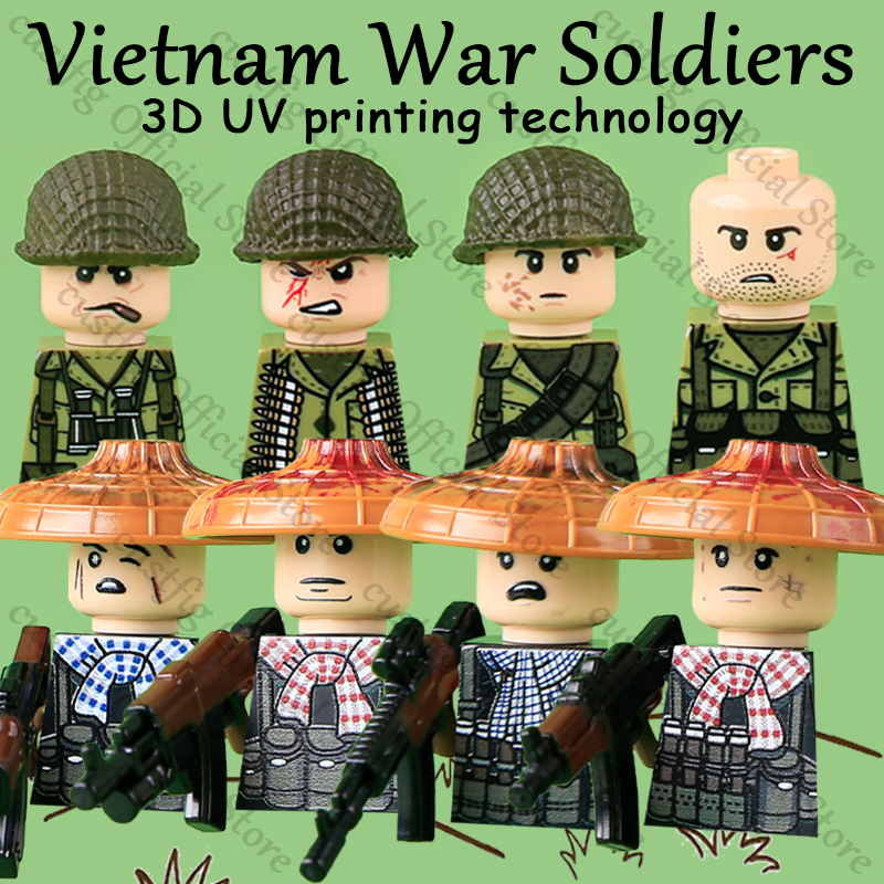 WW2 Soldier Figures Weapon 3D  - 3D Printing Lego Bricks avaliação e preço