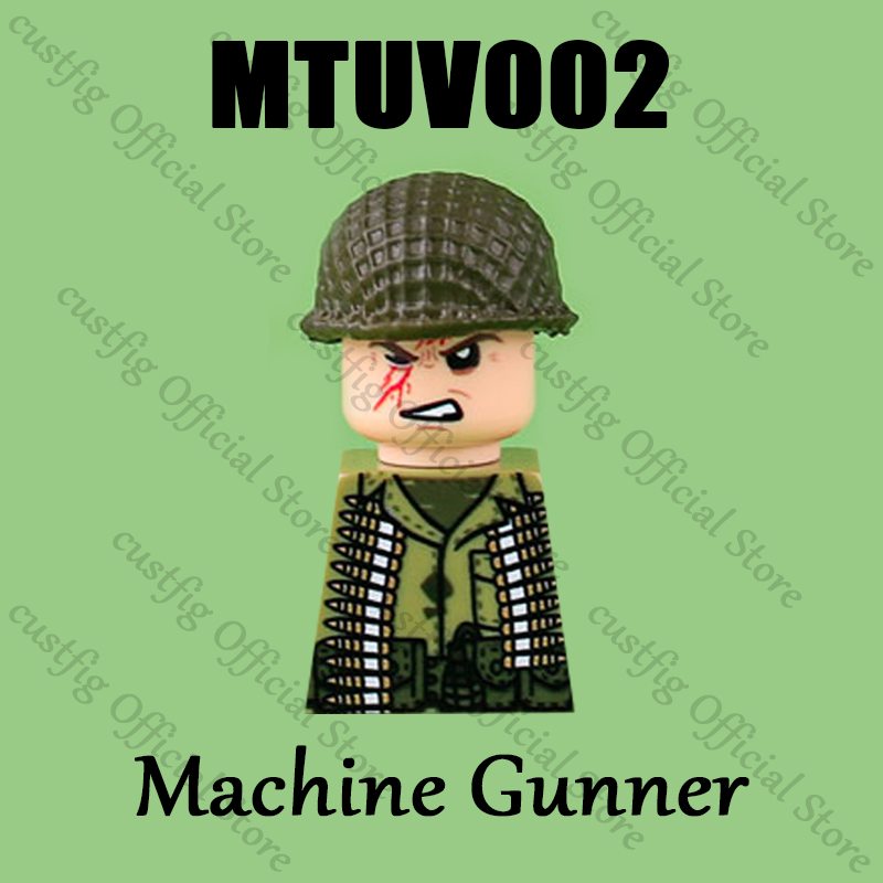 WW2 Soldier Figures Weapon 3D  - 3D Printing Lego Bricks avaliação e preço