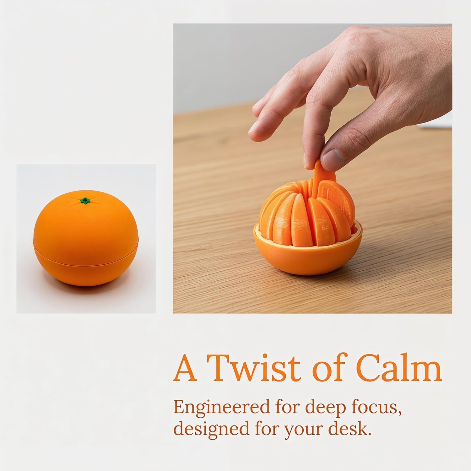 3D Printed Twisty Fidget Citru - 3D Printing Desk avaliação e preço