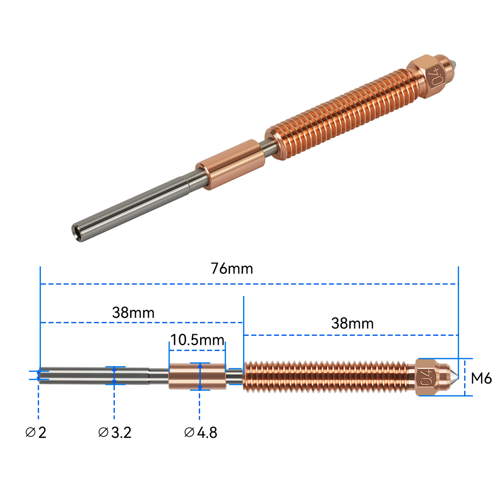 Unicorn Hardened Steel Nozzle  - Nozzle 0.4Mm Hardened avaliação e preço