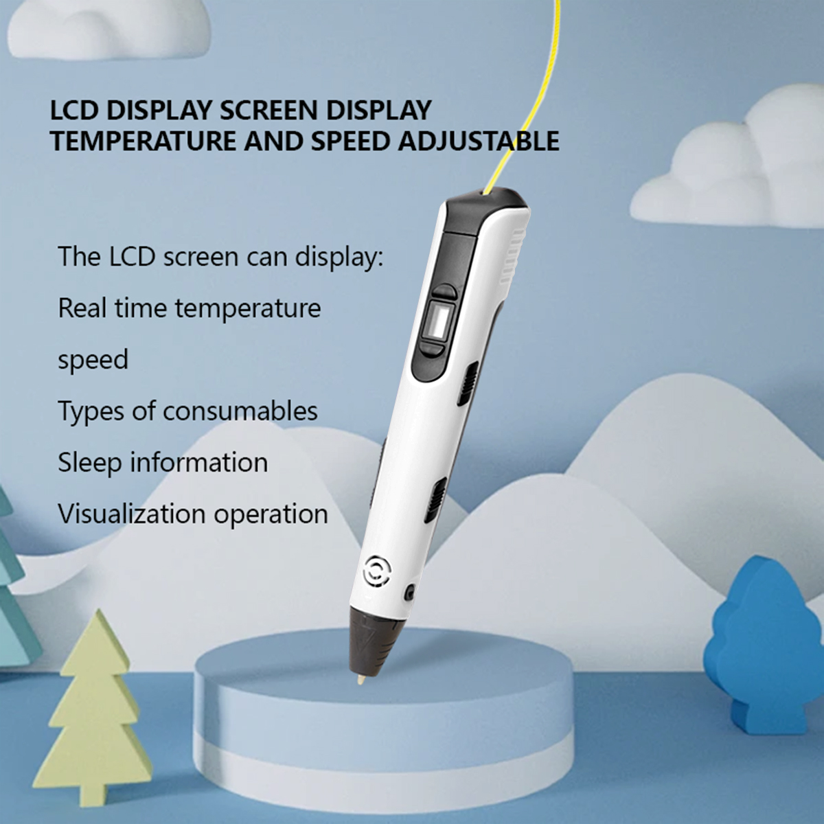 Upgraded 3D Printing Pen 9 Met - 3D Printing Filament avaliação e preço