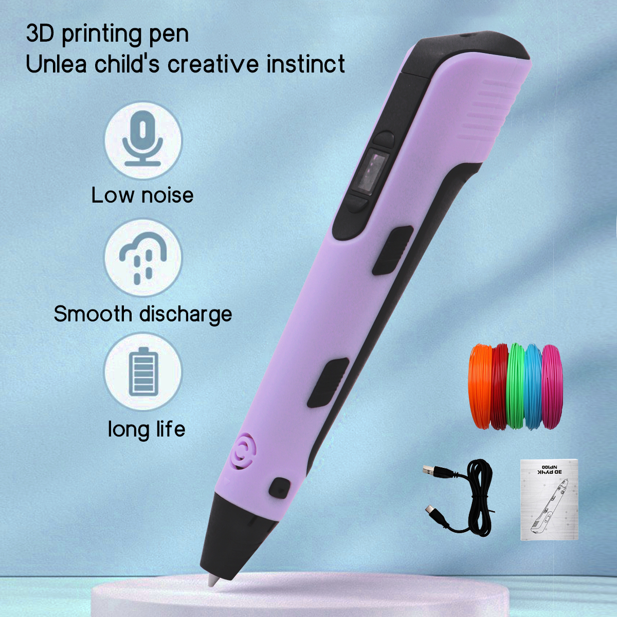 Upgraded 3D Printing Pen 9 Met - 3D Printing Filament avaliação e preço