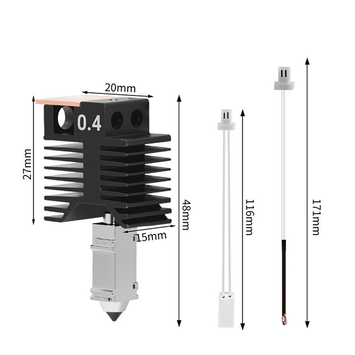 NEW FACTORY~For U1 Hotend Cera - Nozzle 0.4Mm Hardened avaliação e preço