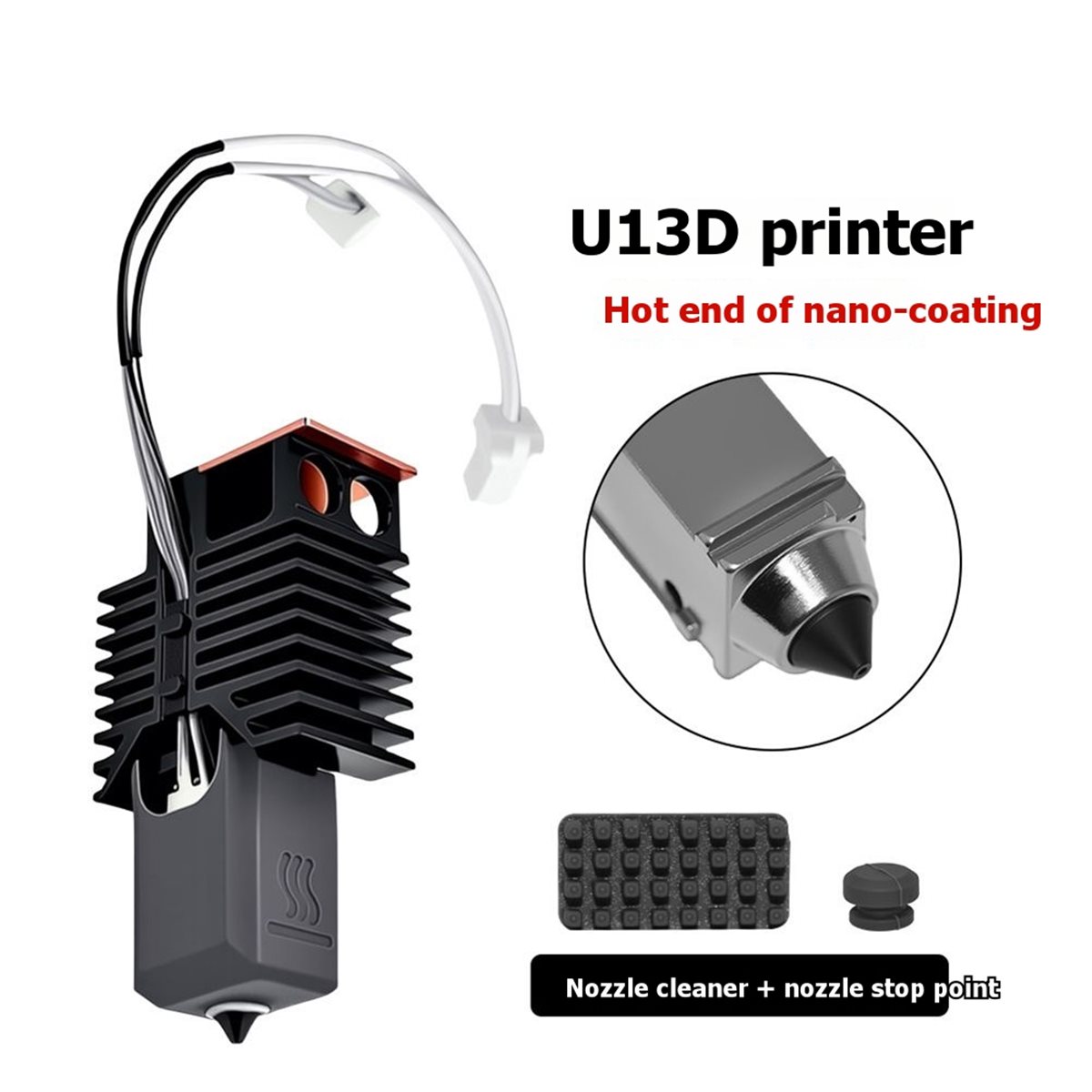 NEW FACTORY~For U1 Hotend Cera - Nozzle 0.4Mm Hardened avaliação e preço