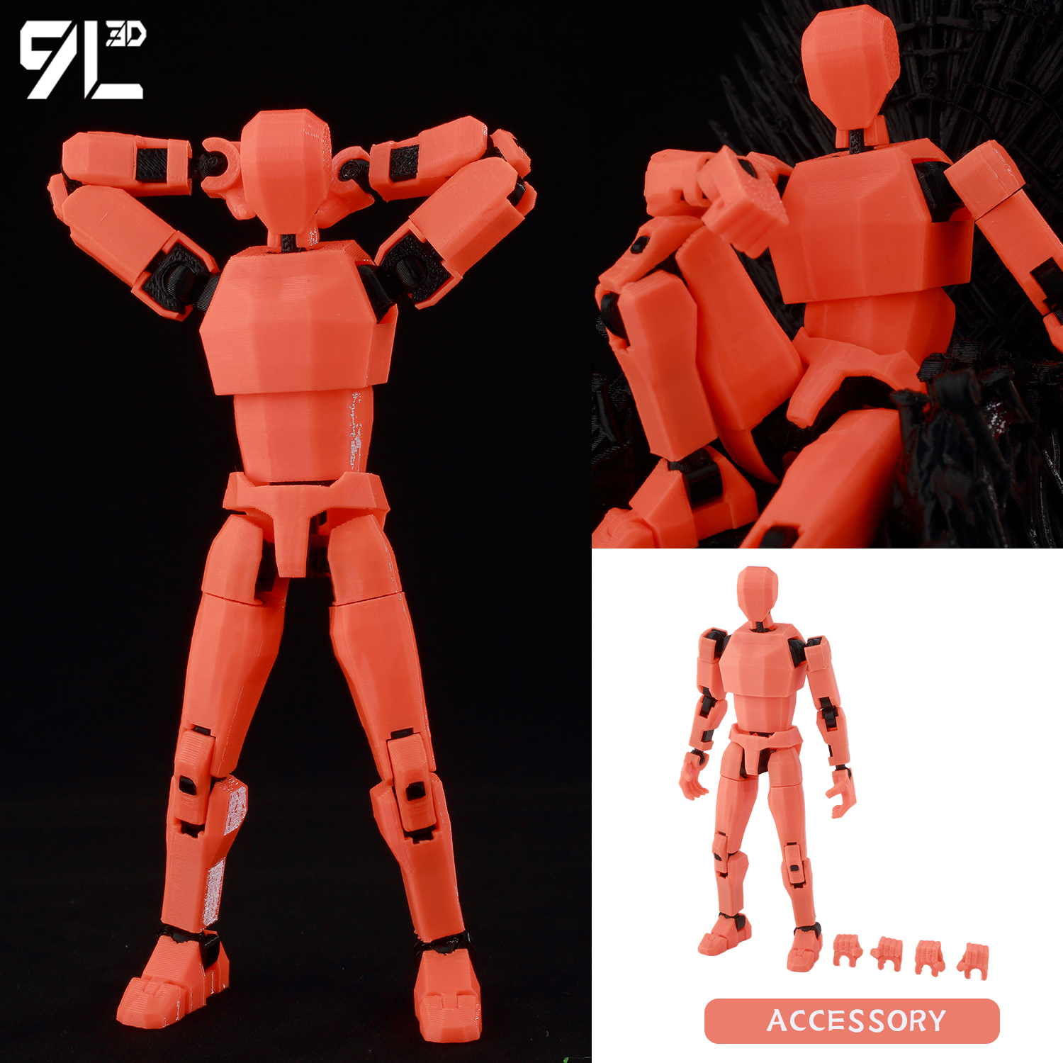 9L 3D Printed Articulated Dumm - 3D Printing Luffy avaliação e preço