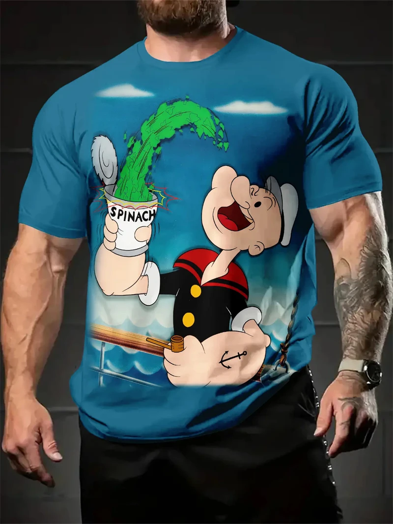 Men's Popeye The Sailor Man Pr - 3D Printing On Fabric avaliação e preço