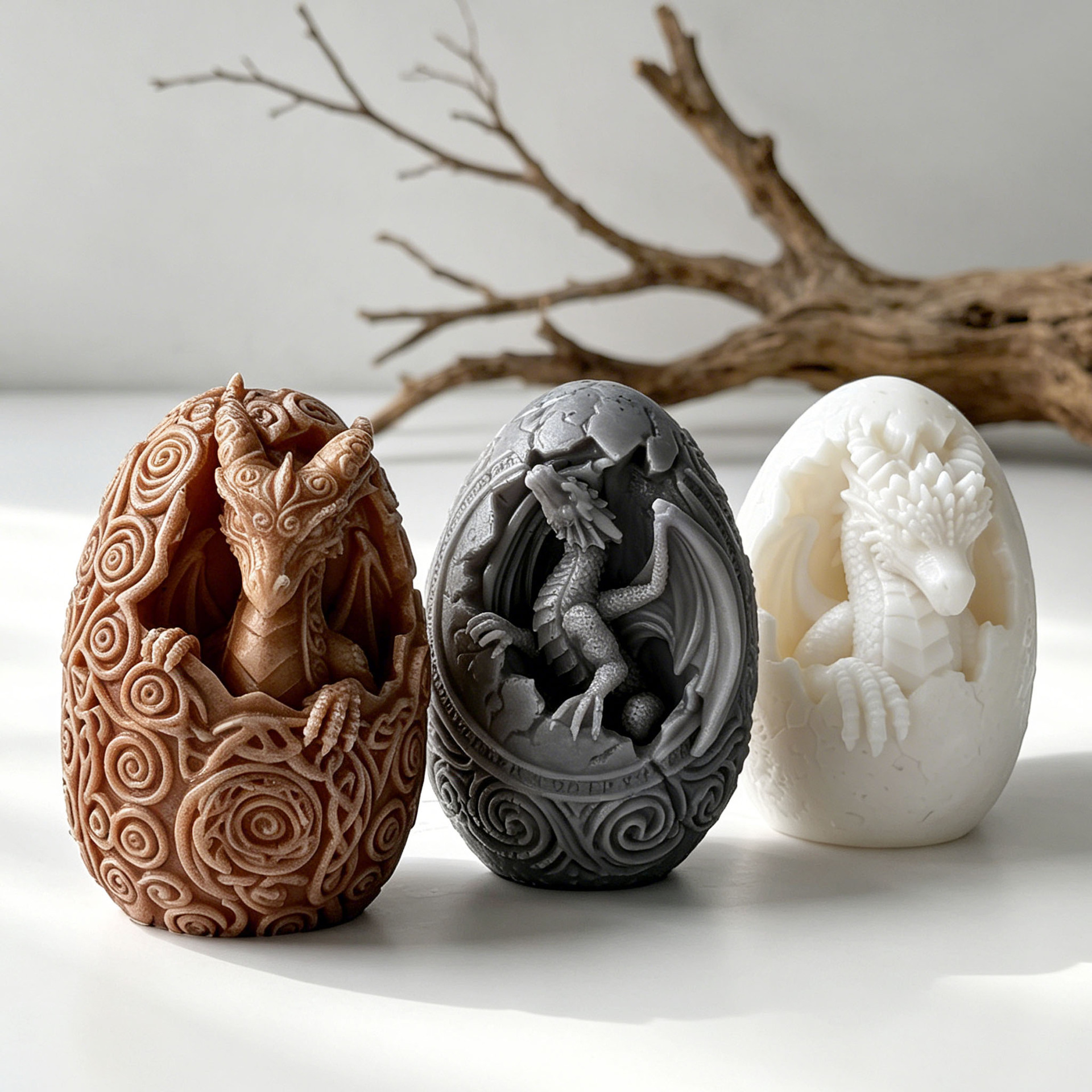 3D DIY Dinosaur Egg Candle Mol - 3D Printing Egg avaliação e preço
