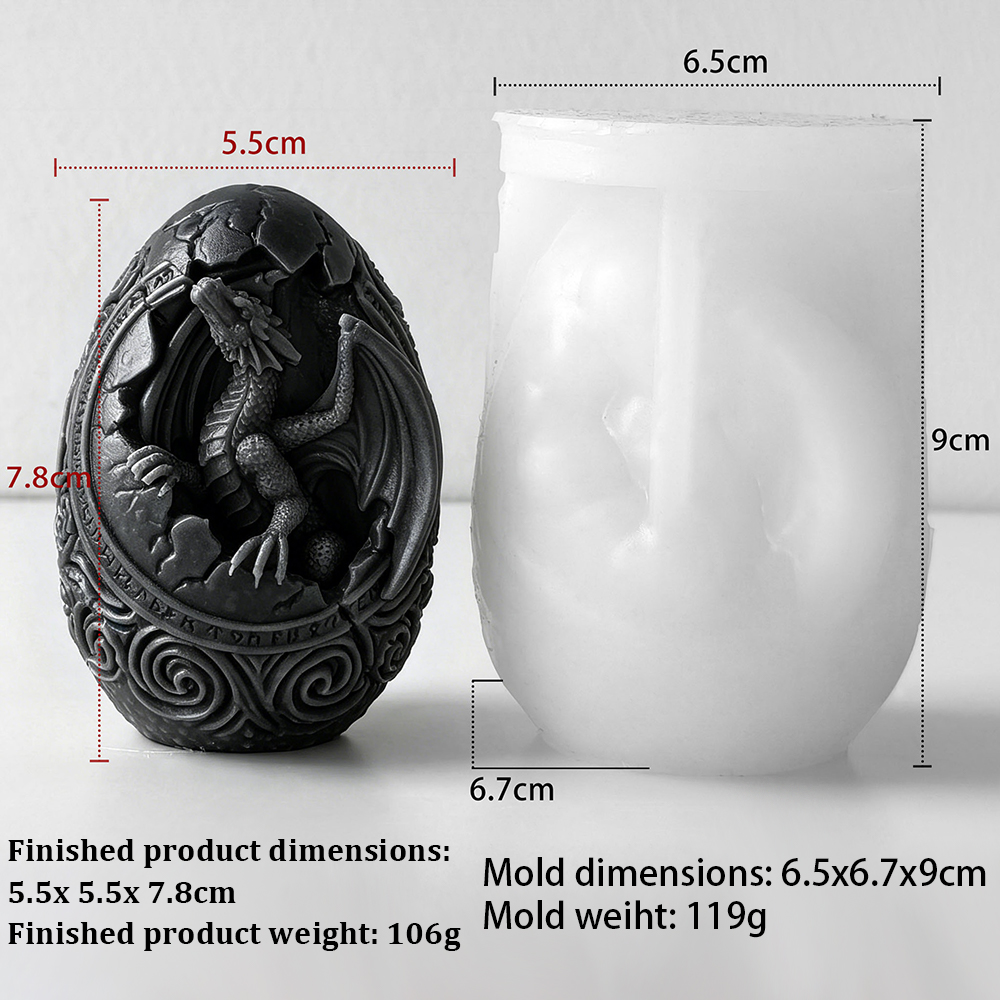 3D DIY Dinosaur Egg Candle Mol - 3D Printing Egg avaliação e preço